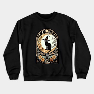 Black Cat Witch Crewneck Sweatshirt